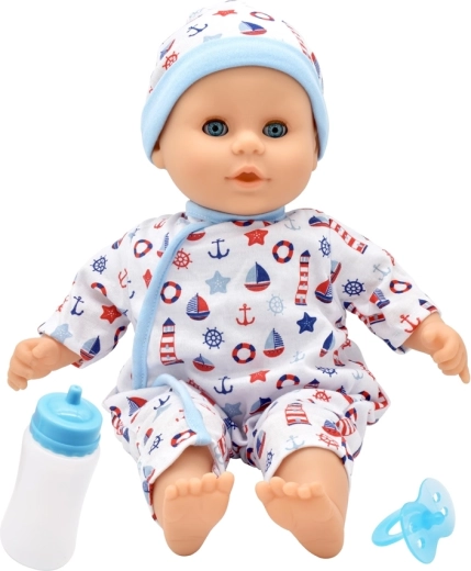 Dolls World lėlytė kūdikis Little Treasure mėlyna 38 cm