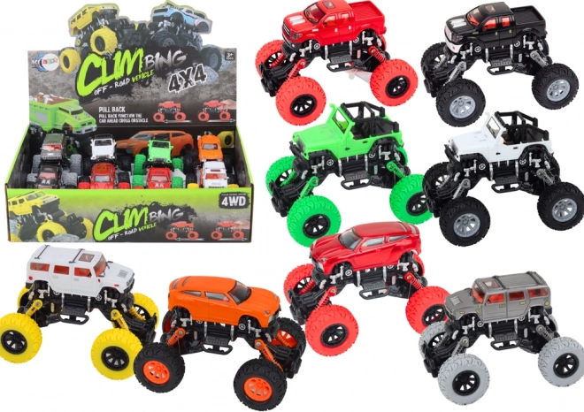 Bekelės automobilis 4x4 su amortizacija vaikams