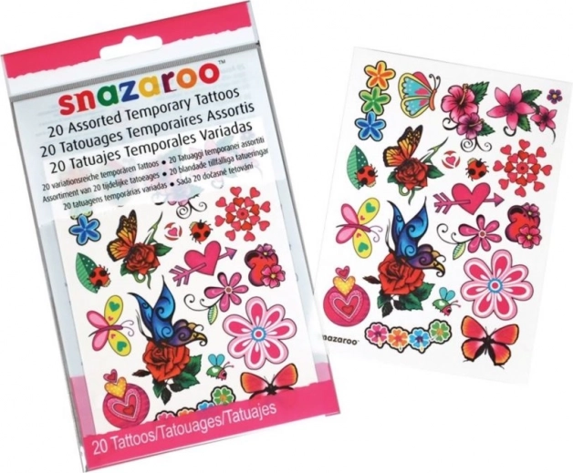Snazaroo laikinos tatuiruotės Fantasy – 20 paveikslėlių