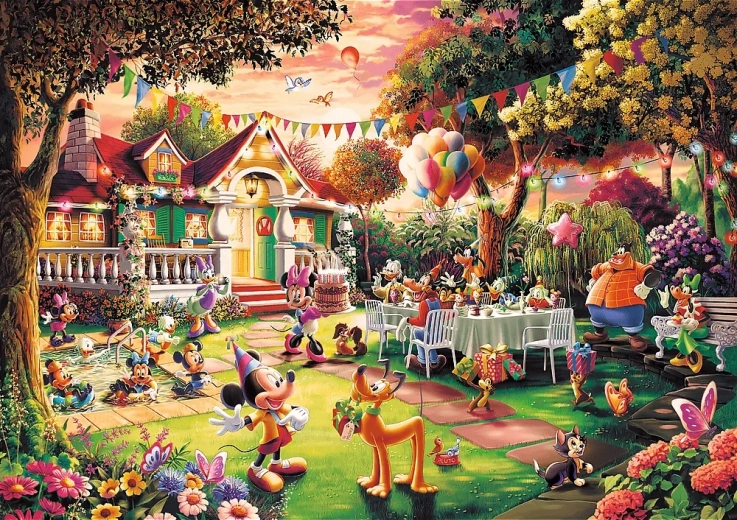 Trefl dėlionė „Mickey Mouse“ gimtadienio šventė, 1000 dalių, Premium Plus