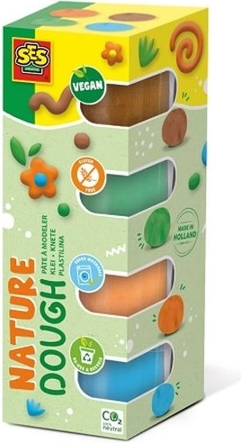 SES plastilinas Nature 4 × 90 g