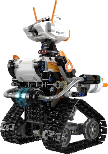 Vikšrinis robotas su judančiomis dalimis