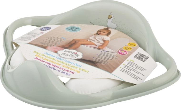 Maltex soft toilet seat reducer with handles Hobby Horse Minimal – steel grey