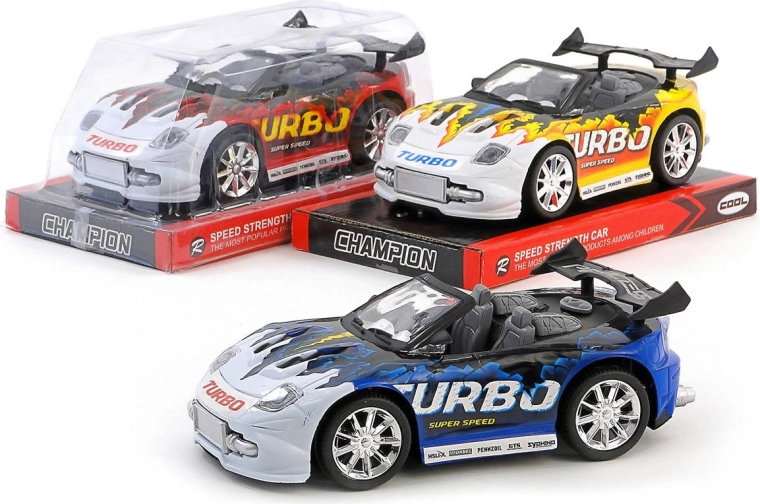 Sportinis lenktyninis automobilis Turbo su inerciniu mechanizmu 19 cm – 1 vnt.