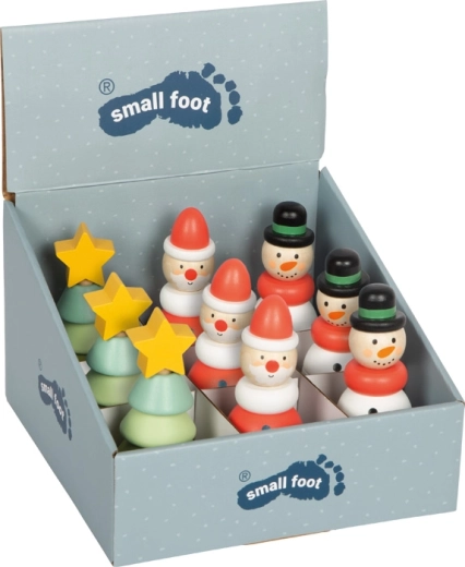 Small foot kalėdinė ir žieminė medinė dėliojama (stakavimo) figūrėlė