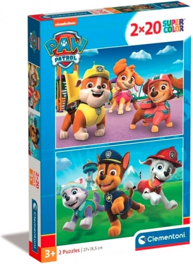 Dėlionė 2×20 detalių Paw Patrol