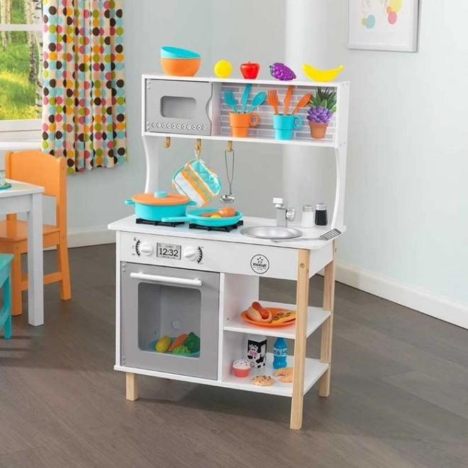KidKraft Wooden Kids' Play Kitchen with Accessories (38 pcs)