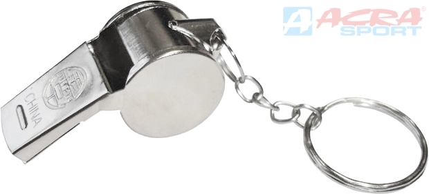 ACRA metalinis sportinis švilpukas su rutuliuku - 1 vnt.