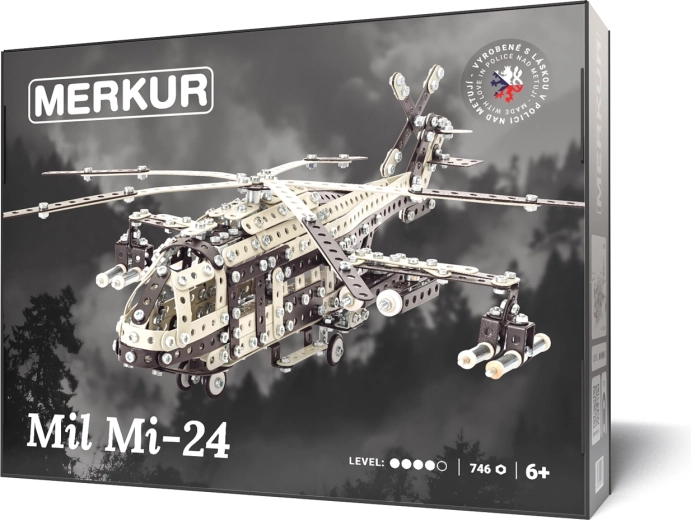 Merkur konstruktorius sraigtasparnis MIL MI-24, 746 detalės