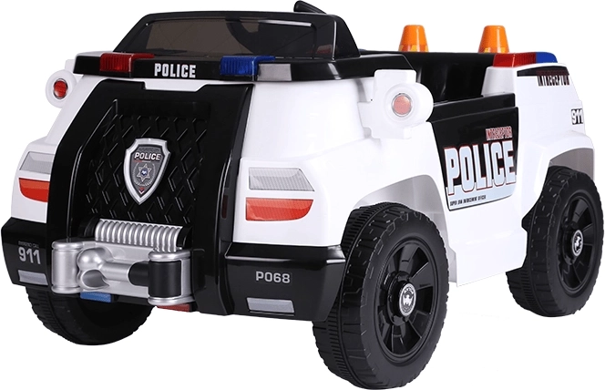 Vaikiškas elektrinis policijos automobilis 12 V su nuotolinio valdymo pultu