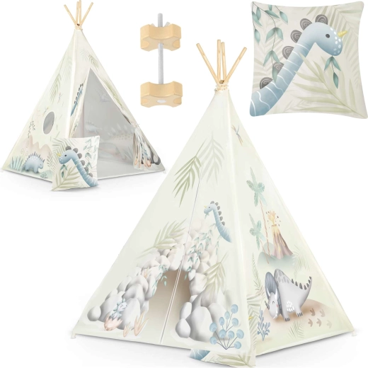 Vaikiškas teepee NUKIDO – dinozaurai