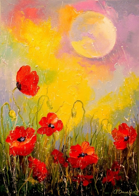 Poppy moonlight puzzle 1000 pieces