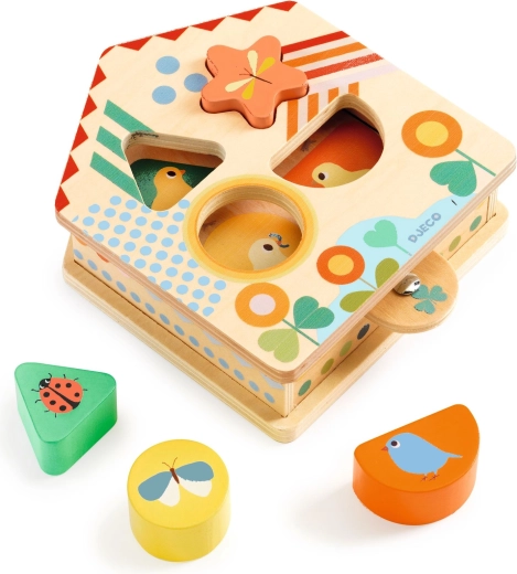 Djeco Cachaboom House-Shaped Shape Sorter