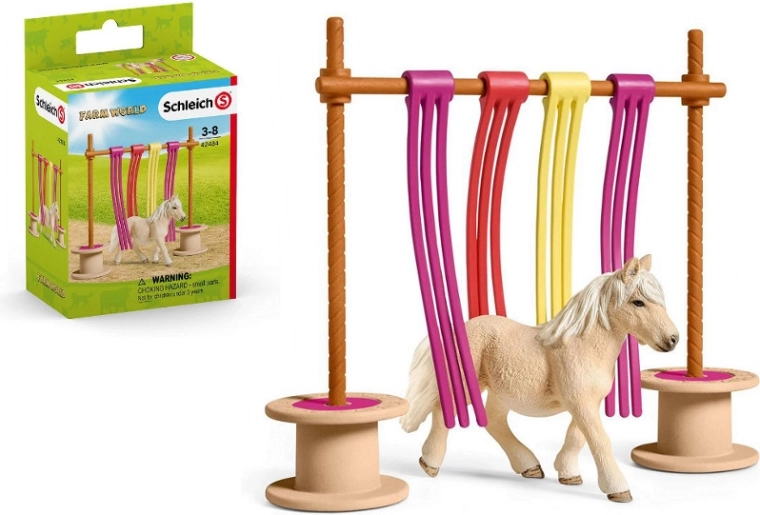 Schleich žirgo rinkinys su kliūtimis ir lipdukais