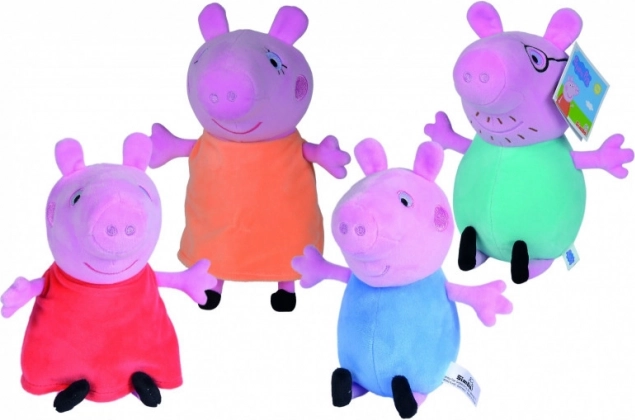Pliušinė figūrėlė Kiaulytė Peppa – mišrus personažų rinkinys 16–20 cm