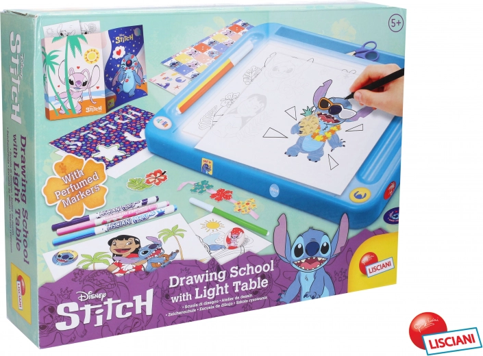 Apšviestas piešimo rinkinys DISNEY LILO & STITCH vaikams