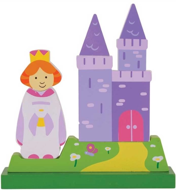 Magnetinė vertikali pilies dėlionė Bigjigs Toys