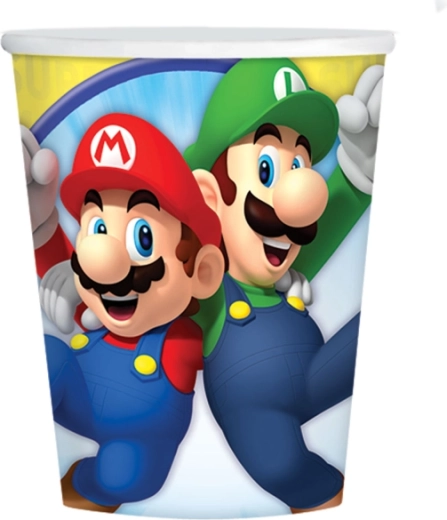 Super Mario puodeliai 250 ml (8 vnt.)