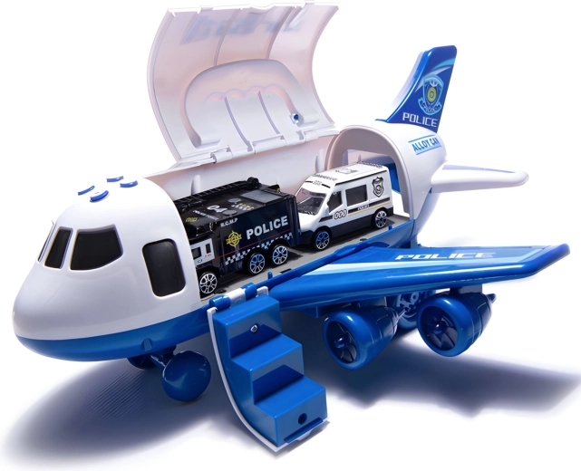opening fuselage and fold-down ramp