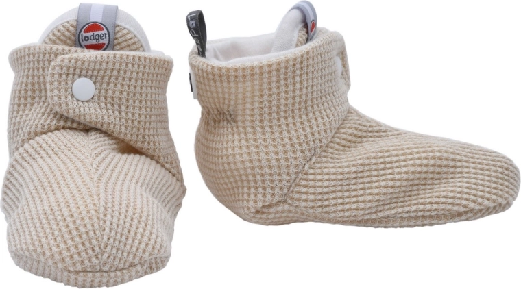Lodger cotton booties ciumbelle ivory 6–12 months