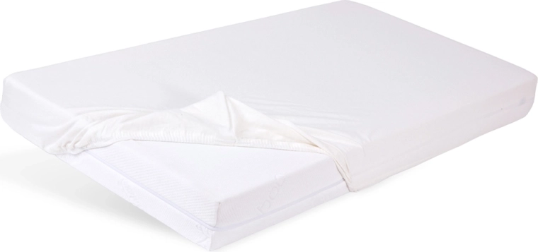 Babymatex white bamboo fitted sheet 60 × 120 cm