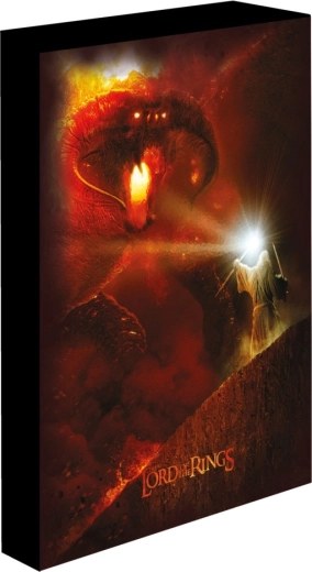 LED šviečiantis paveikslas Žiedų valdovas – Balrogas 30 × 40 cm