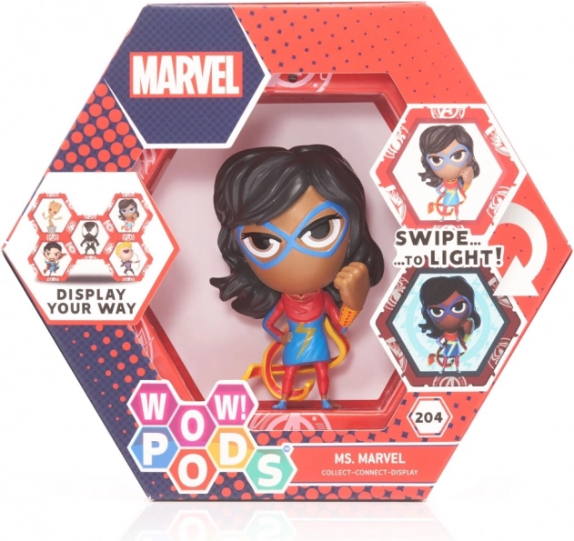 WOW PODS Marvel – Kapitonė Marvel šviečianti kolekcinė figūrėlė
