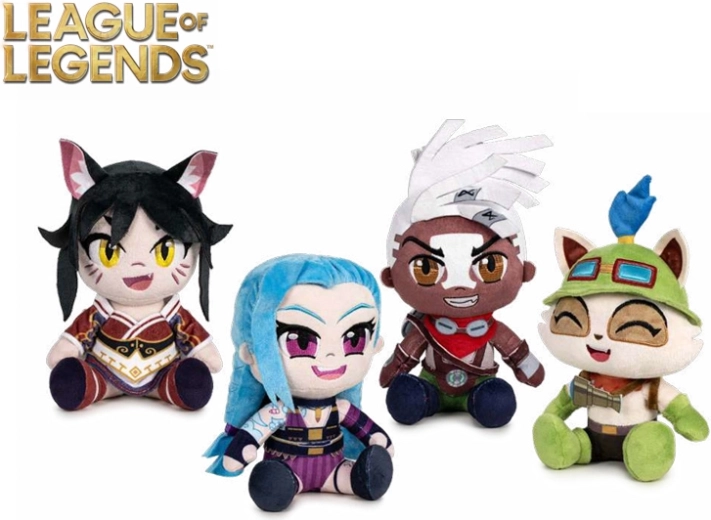 League of Legends čempionų pliušinės figūrėlės 21 cm – rinkinys 24 vnt.