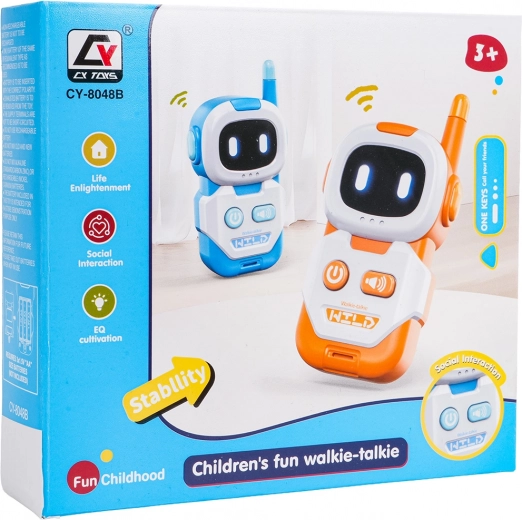 Vaikiškas racijų rinkinys „robotas“