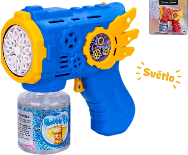 Burbulų pistoletas su šviesos efektais, 13 cm
