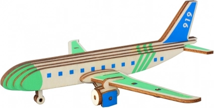 Wooden 3D Puzzle Transport Airplane