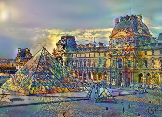 Bluebird puzzle Louvre Museum, Paris 1000 pieces
