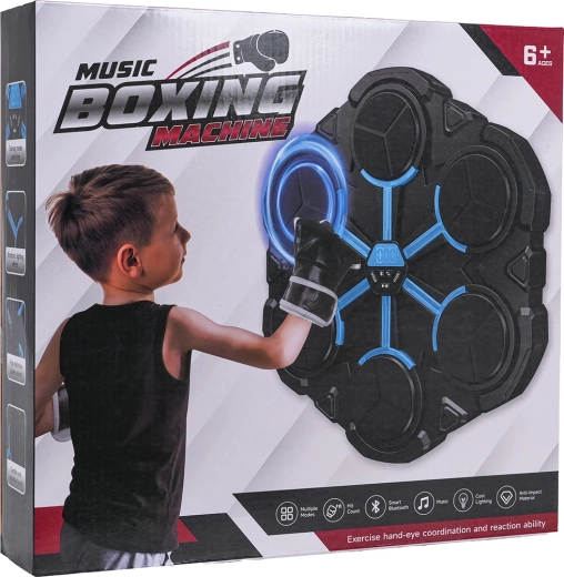 Bokso lenta su šviesomis ir garsu, Bluetooth ir LED ekranu