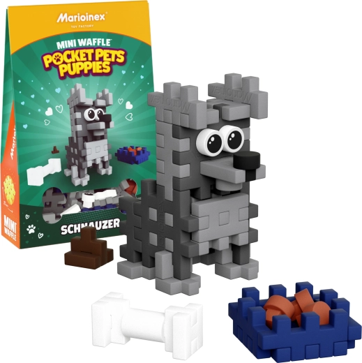 Konstruktorius Mini Waffle Pocket Pets – vokiečių aviganio šuniukas