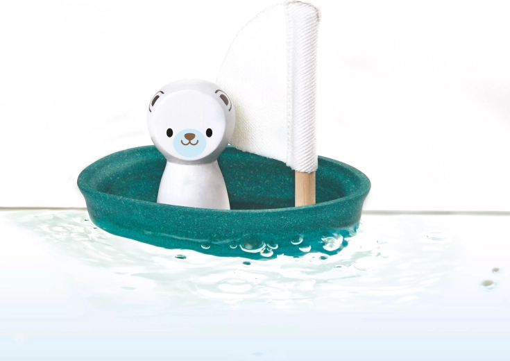 PlanToys Sailboat with Polar Bear