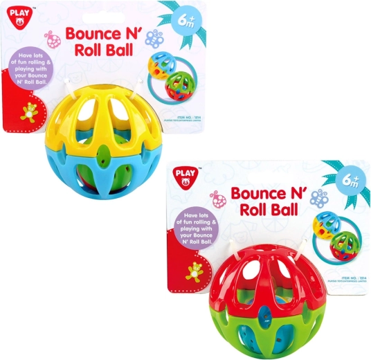 Playgo bouncing rubber ball with bell for children