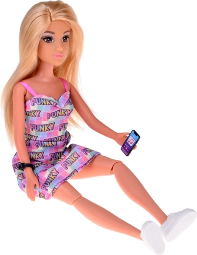 Asmenukių lazda ir telefonas kūrybingoms pozoms