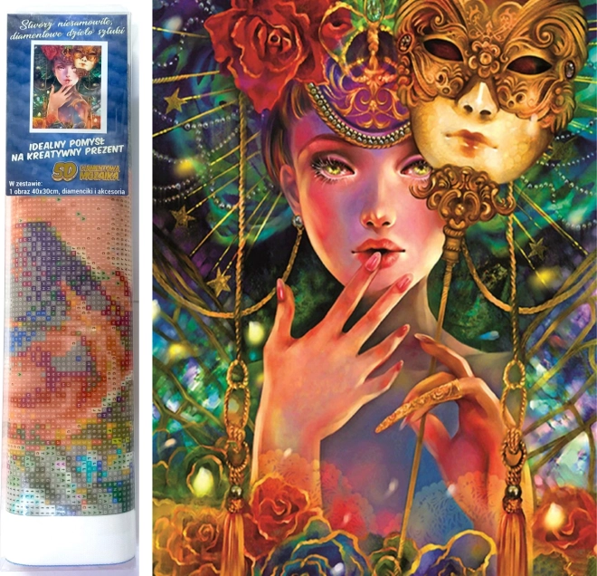 Norimpex diamond painting carnival mask 30x40 cm