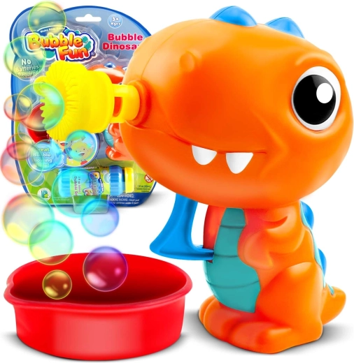 Dinozaurų burbulų pistoletas RICOKIDS – mechaninis burbulų pistoletas