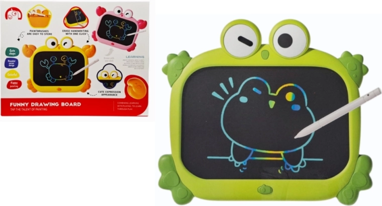 LCD drawing tablet shaped like a frog