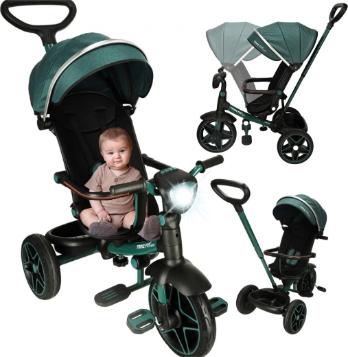 Trike Fix Elite children's tricycle with stroller function 2-in-1 – Green