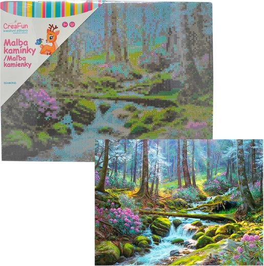 Deimantinė mozaika „Miško upelis“ 30 × 40 cm