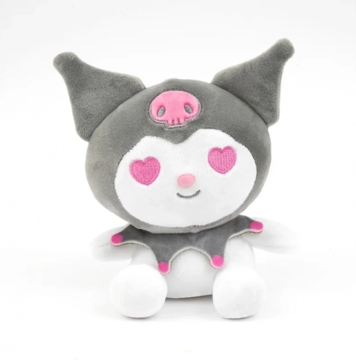 Kuromi plush toy 20 cm gray