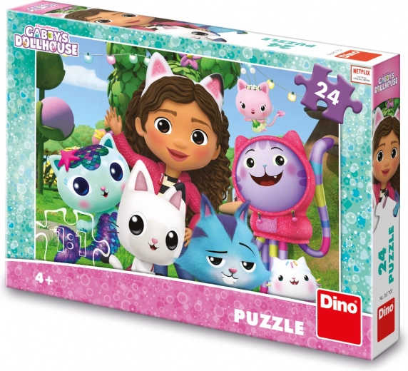 Dėlionė „Gabby’s Dollhouse“ sode (24 detalės)