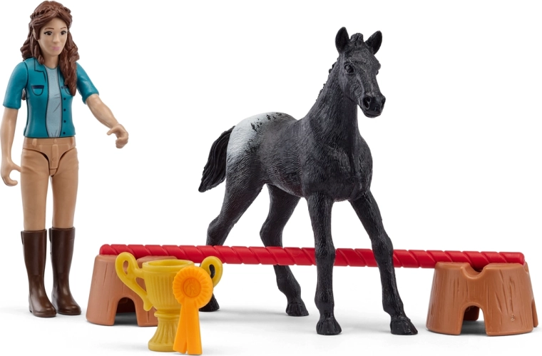 Schleich pocket set pergalė turnyre su Liza ir kumeliuku Flocke – 1 vnt.
