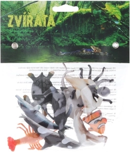 Jūros gyvūnai – 10 plastikinių figūrėlių rinkinys maišelyje