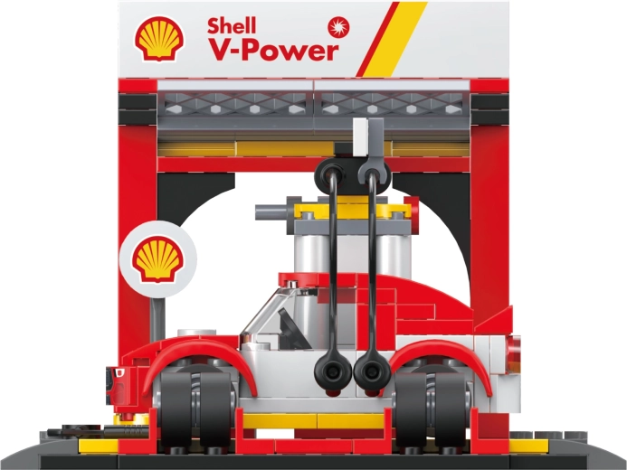 Realistiška Shell stotis su gausiomis detalėmis