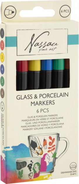 Marker for porcelain and glass