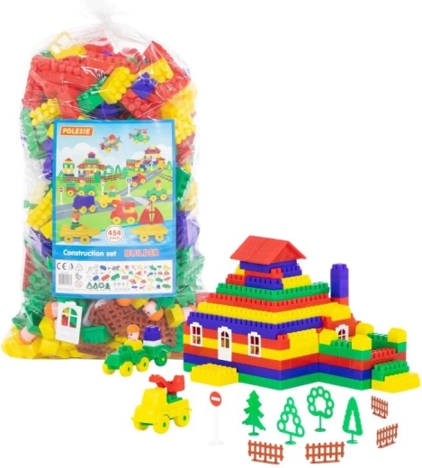 Builder Construction Set with 454 Pieces