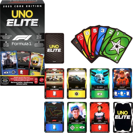 Mattel UNO Elite Formula 1 2025 pradinis rinkinys